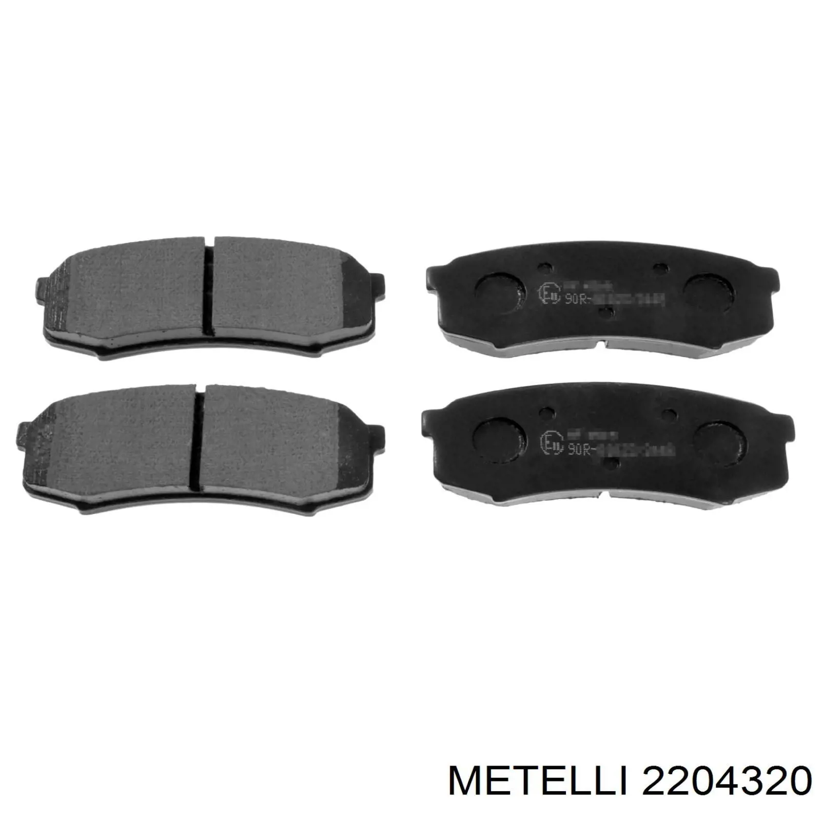 22-0432-0 Metelli pastillas de freno traseras