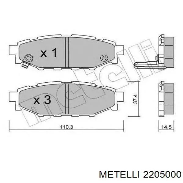 Pastillas de freno delanteras Subaru Impreza 3 GH