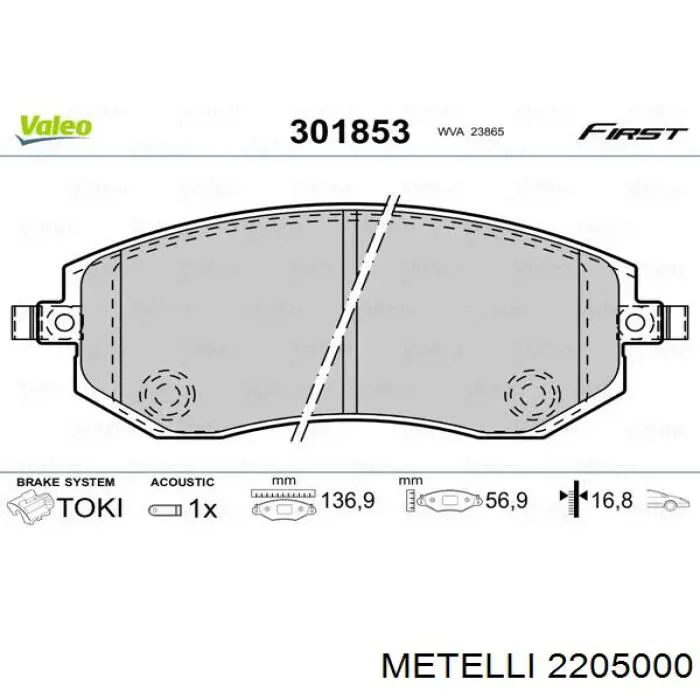 Pastillas de freno delanteras Subaru Impreza 3 GH
