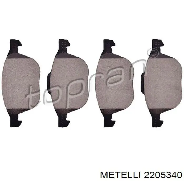 Pastillas de freno 2205340 Metelli