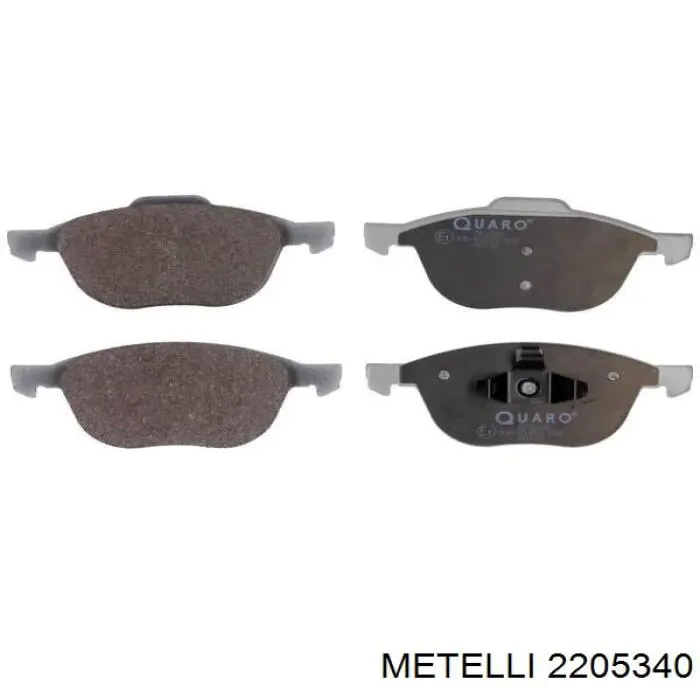 Pastillas de freno delanteras Metelli 2205340