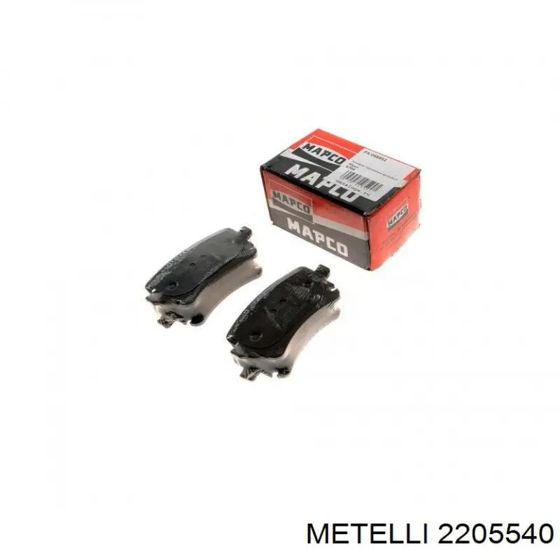 Pastillas traseras Metelli 2205540