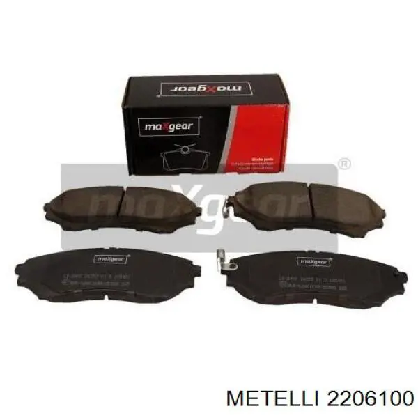 2206100 Metelli Pastillas delanteras