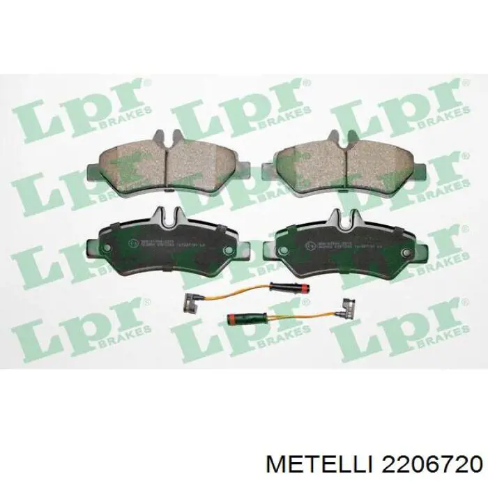Comprar 2206720 Metelli Pastillas de freno traseras
