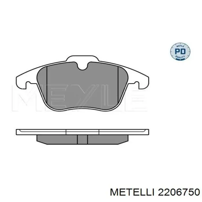 Comprar 2206750 Metelli Pastillas delanteras de freno