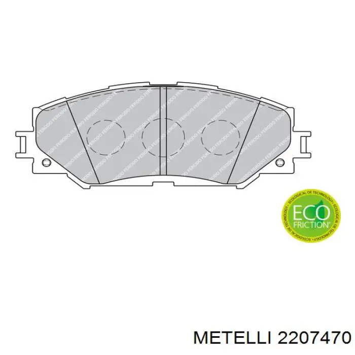 22-0747-0 Metelli pastillas de freno delanteras