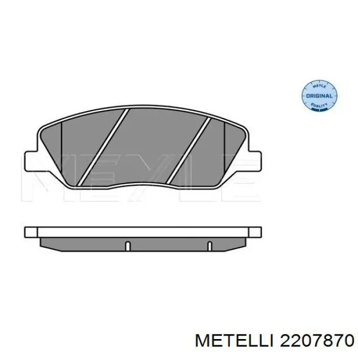 22-0787-0 Metelli pastillas de freno delanteras