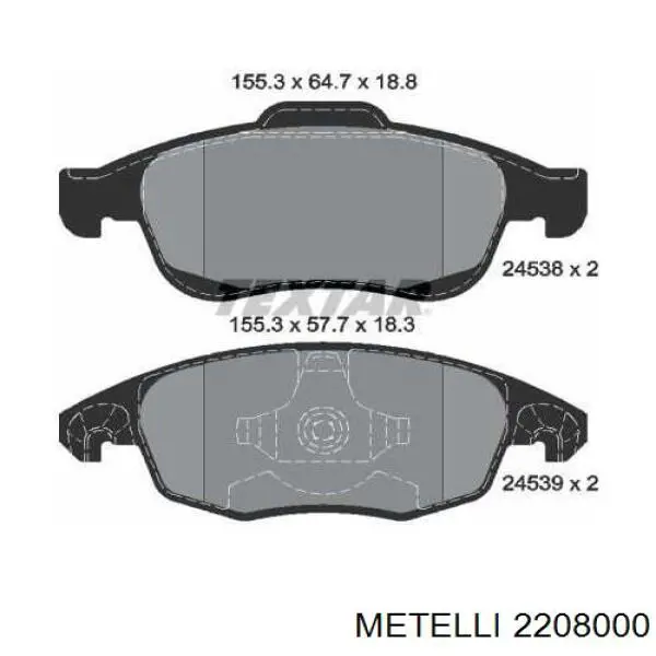 Pastillas de freno delanteras Citroen C4 UA