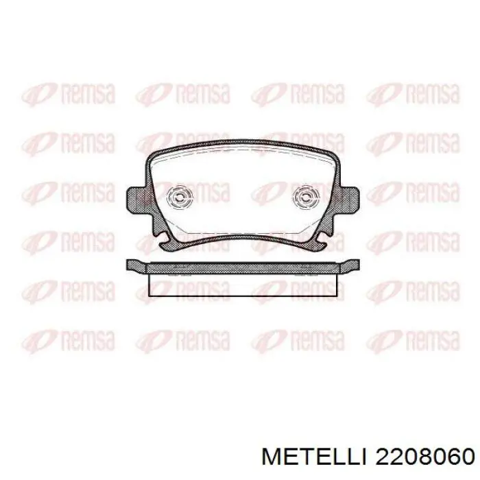 Pastillas traseras de freno Metelli 2208060 precio, desde 34,73 EUR