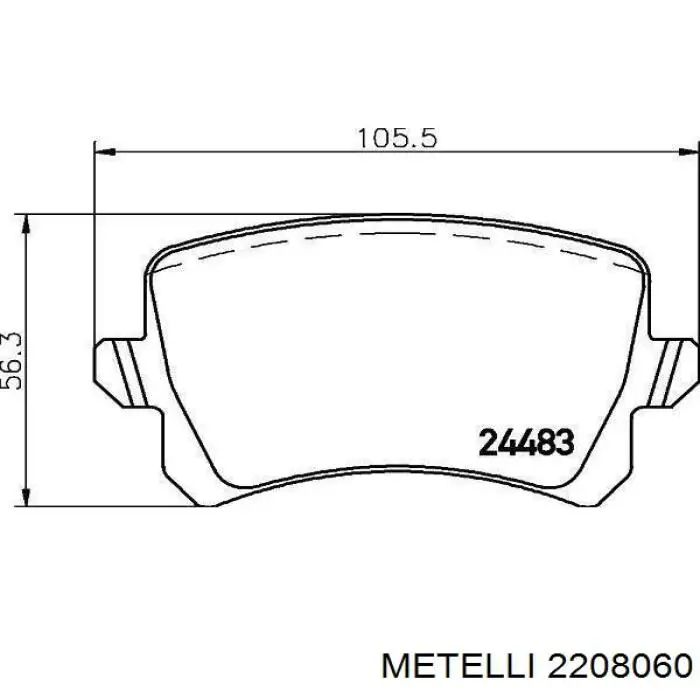 Comprar 2208060 Metelli Pastillas de freno traseras