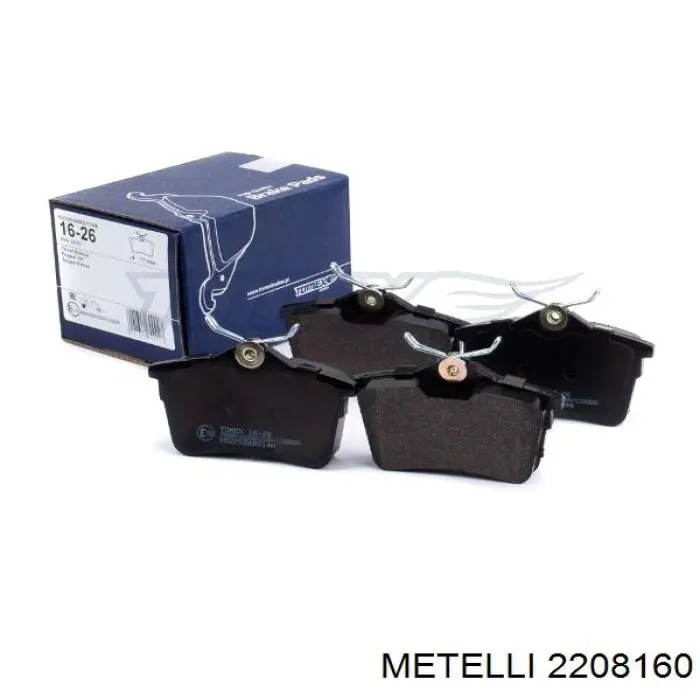2208160 Metelli Pastillas freno traseras