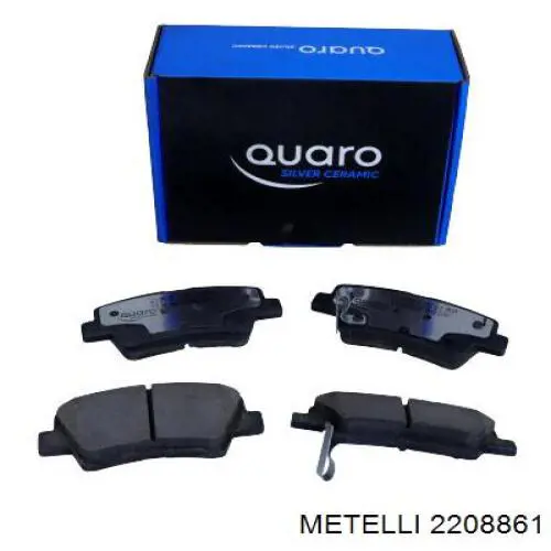 Pastillas de freno traseras 2208861 Metelli