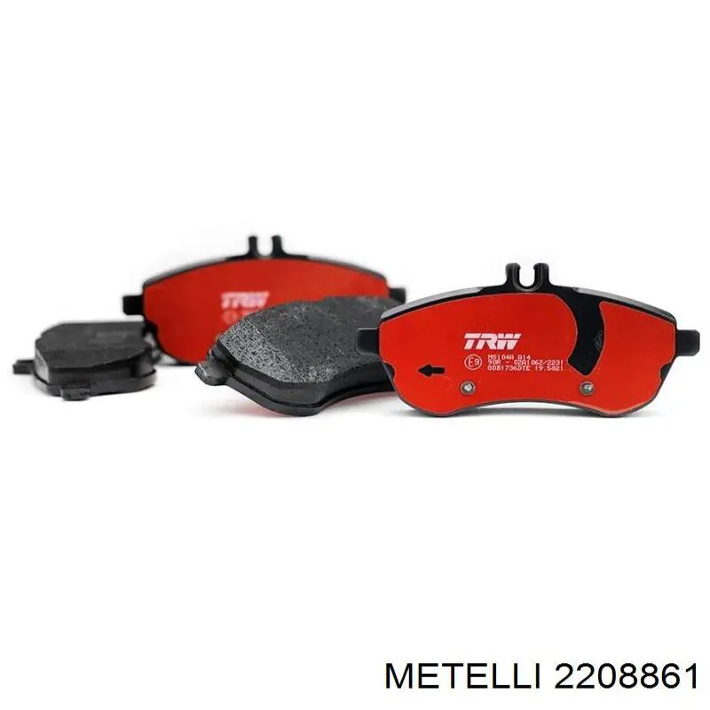 Pastillas traseras Metelli 2208861