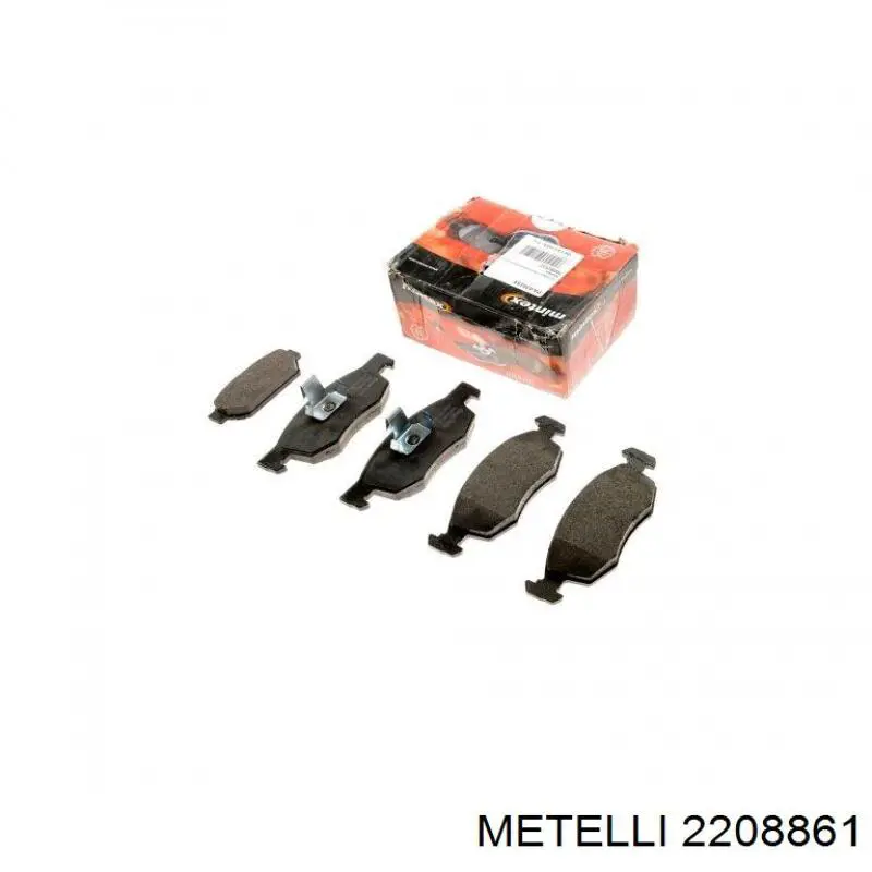 2208861 Metelli Pastillas freno traseras