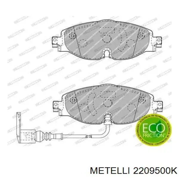 Pastillas de freno delanteras Volkswagen Tiguan 1 5N1, 5N2
