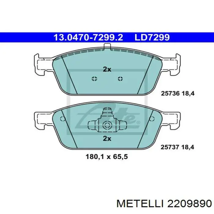 Pastillas de freno delanteras Ford Focus 3 CB8