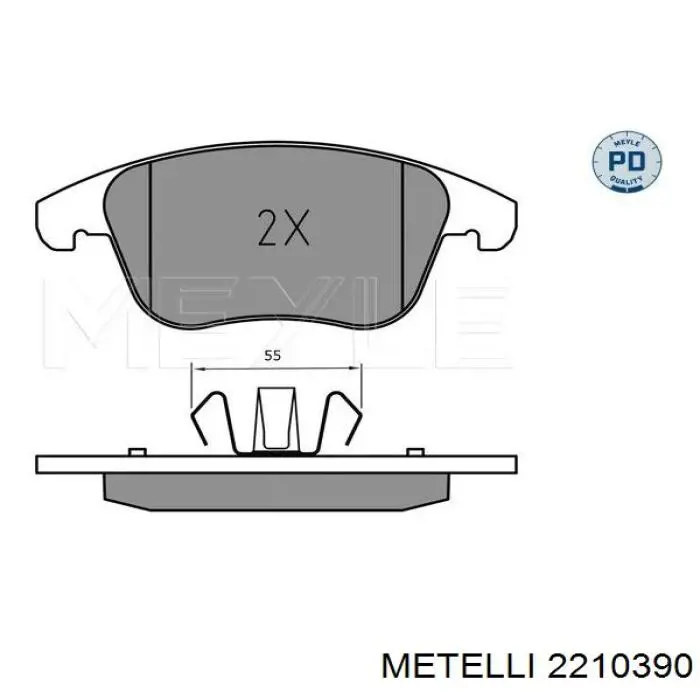 Comprar 2210390 Metelli Pastillas delanteras de freno