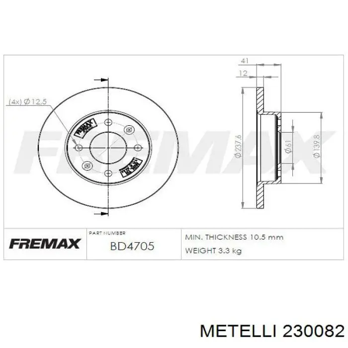 230082 Metelli Discos