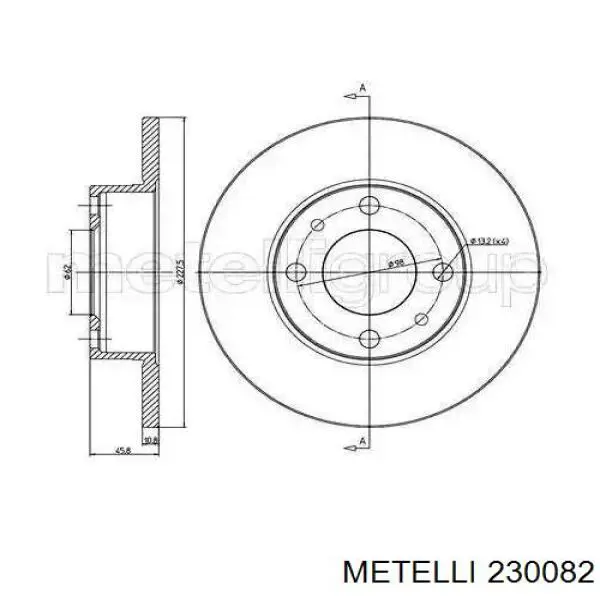 Frenos delanteros Metelli 230082 precio, desde 19,35 EUR