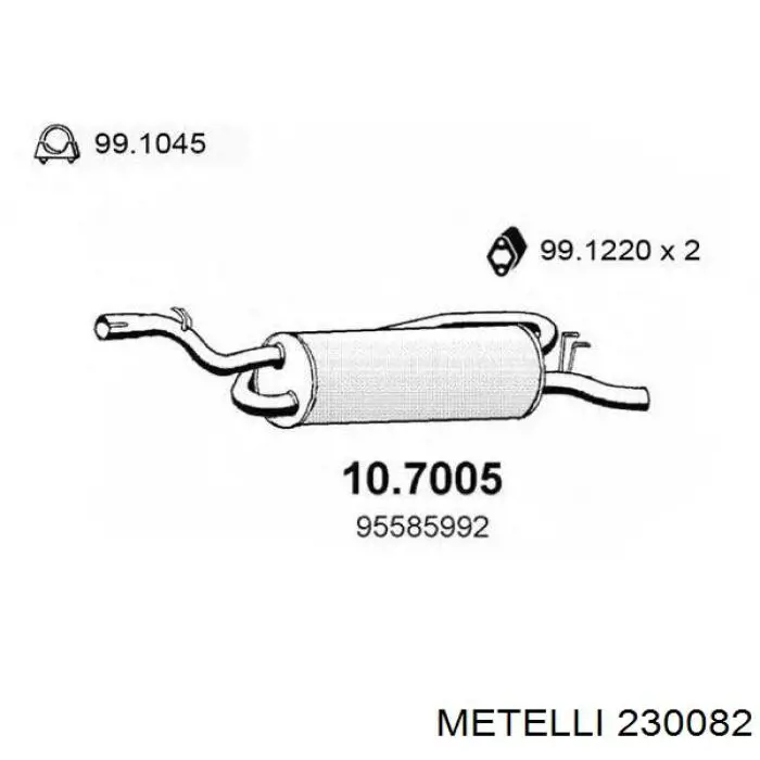 Frenos delanteros Metelli 230082 precio, desde 19,35 EUR