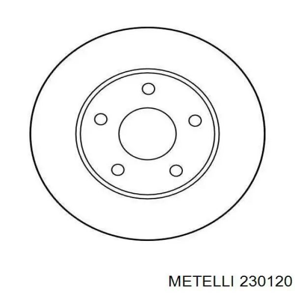 230120 Metelli freno de disco delantero