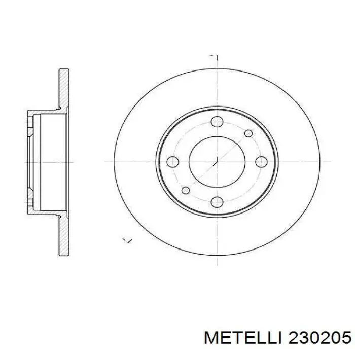 Frenos delanteros Metelli 230205 precio, desde 29,84 EUR