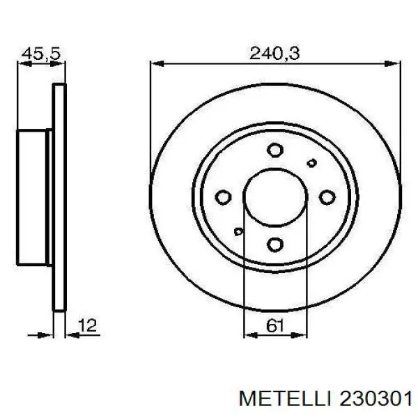 Frenos delanteros Metelli 230301 precio, desde 34,48 EUR