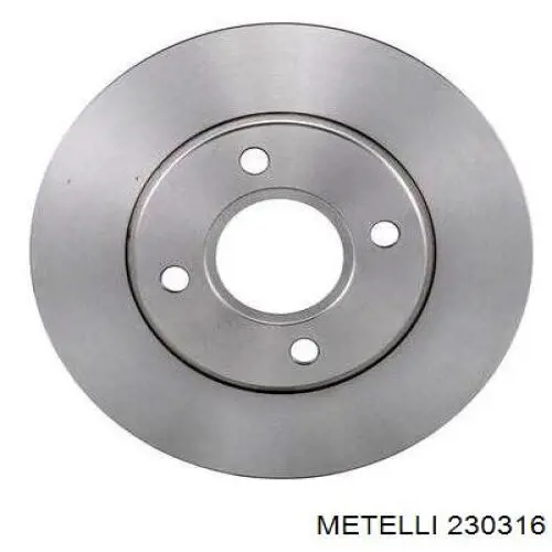 23-0316 Metelli freno de disco delantero