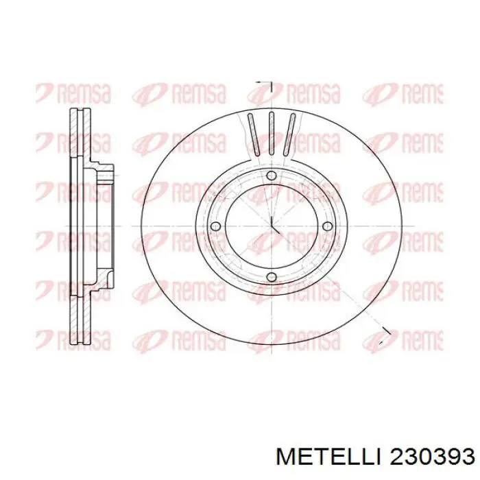 Freno de disco delantero Hyundai Accent 1