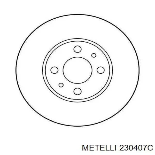 Comprar 230407C Metelli Freno de disco delantero