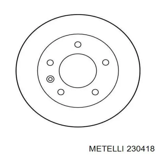 Disco de freno delantero Metelli 230418