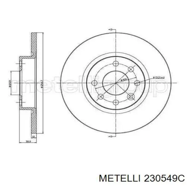 230549C Metelli Discos