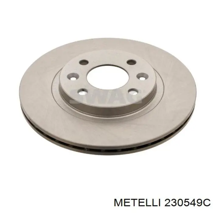 Disco de freno 230549C Metelli