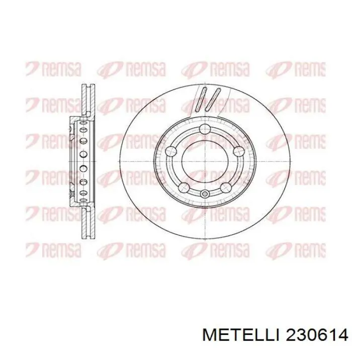 230614 Metelli freno de disco delantero