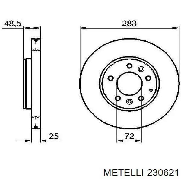 Freno de disco delantero Mazda 6 GY