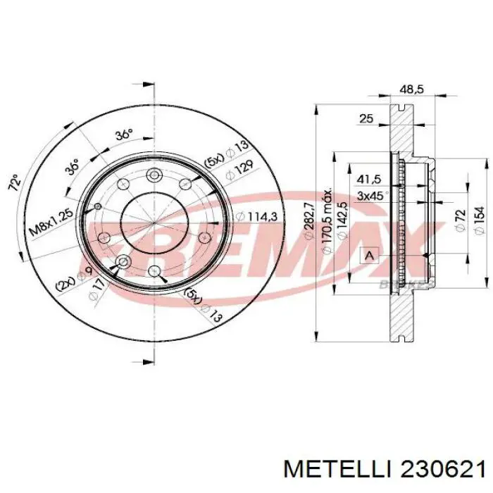 Freno de disco delantero Mazda 6 GY