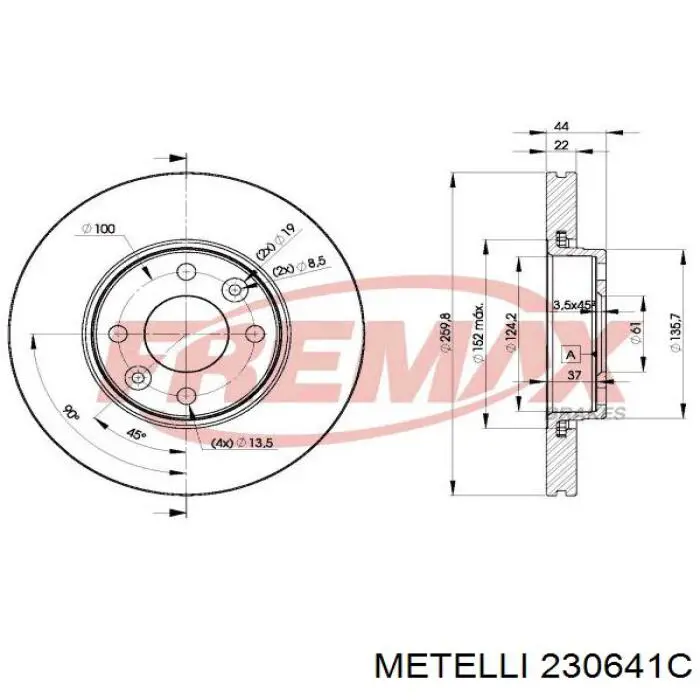 Freno de disco delantero Nissan Versa E12X