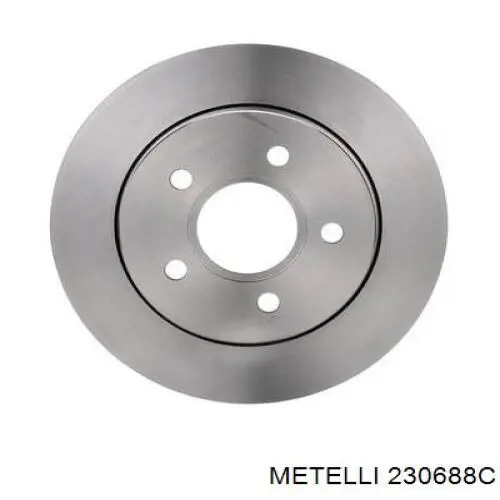 23-0688C Metelli disco de freno trasero