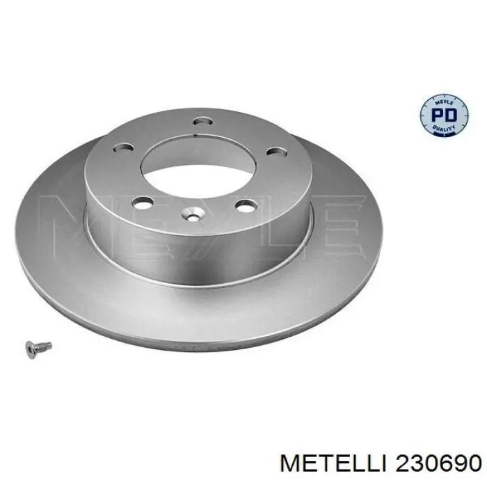 23-0690 Metelli disco de freno trasero