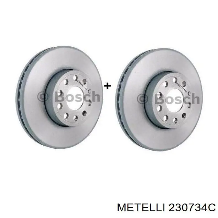 Freno de disco delantero Volkswagen Caddy 2 9K9