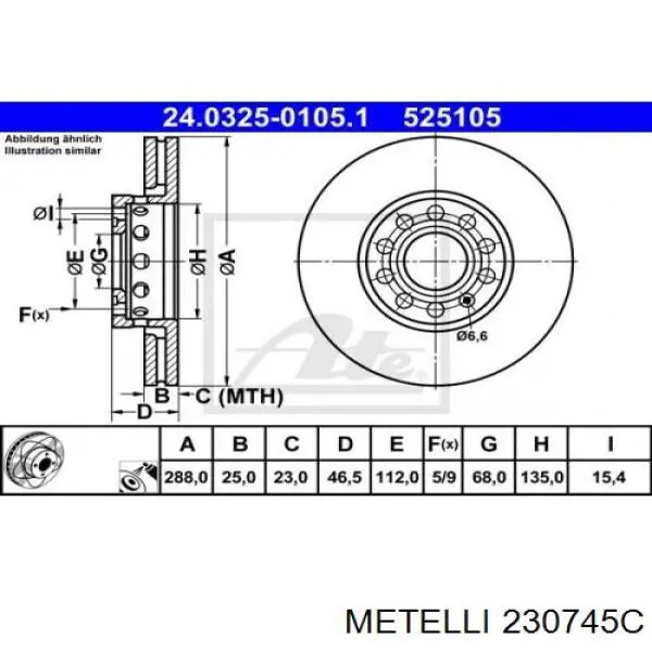 Freno de disco delantero Volkswagen Caddy 2 9K9