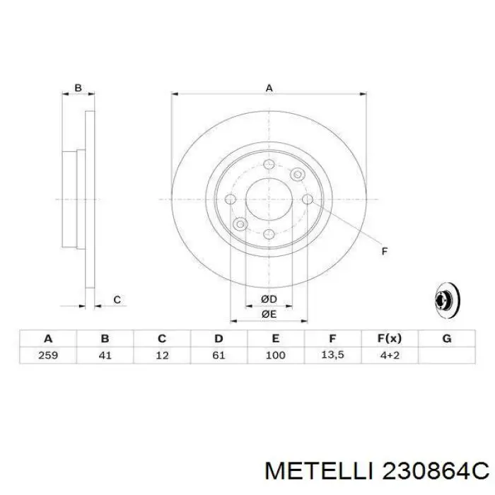 Frenos delanteros Metelli 230864C precio, desde 24,65 EUR