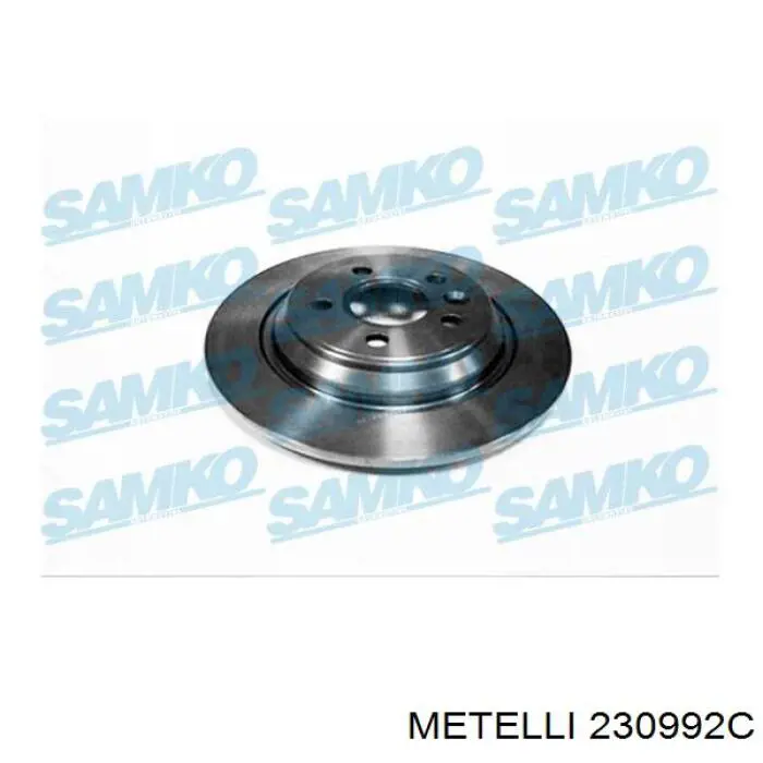 230992C Metelli disco de freno trasero