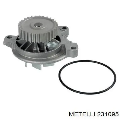 Disco de freno trasero 231095 Metelli