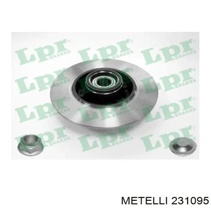 231095 Metelli Freno de disco trasero