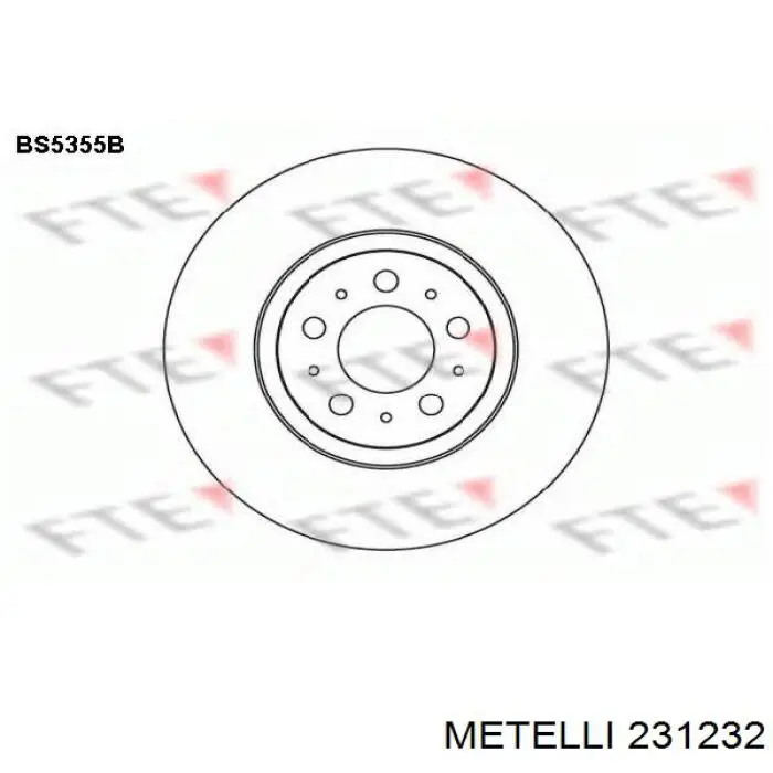 Comprar 231232 Metelli Disco de freno trasero