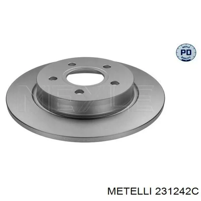 23-1242C Metelli disco de freno trasero