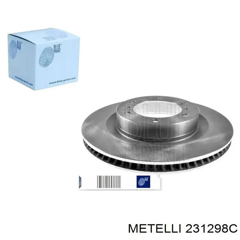 23-1298C Metelli freno de disco delantero