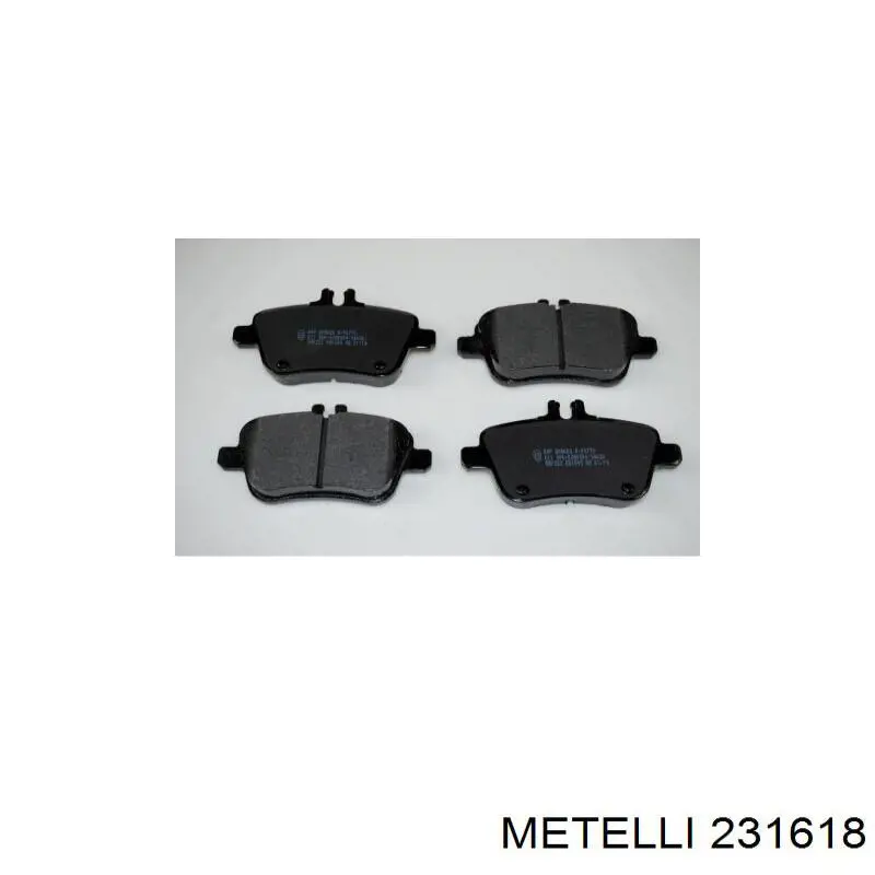 231618 Metelli freno de disco delantero