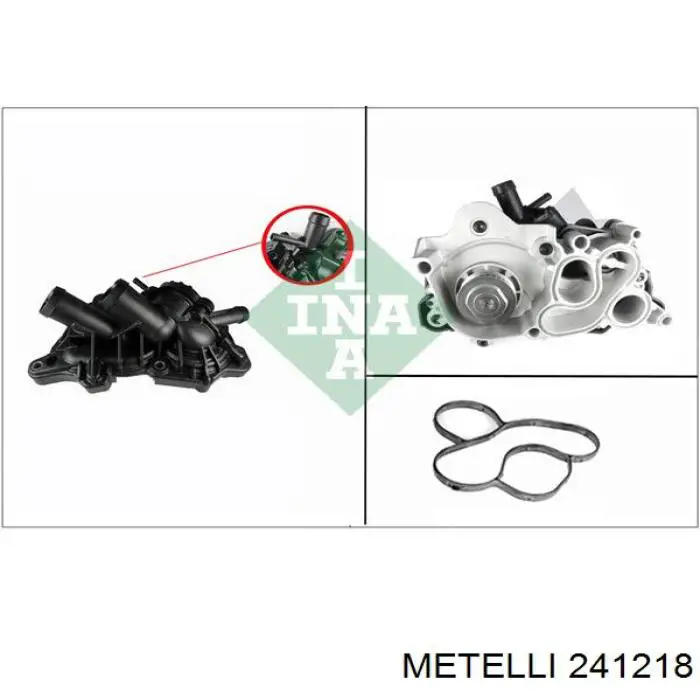 Comprar 241218 Metelli Bomba de agua para motor